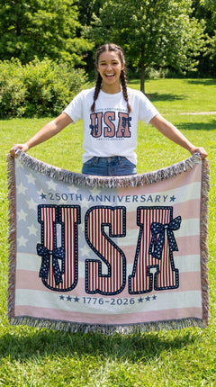 250 Years Strong – America 1776–2026 Heirloom Blanket