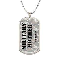 MILITARY MOM - Dog Tag