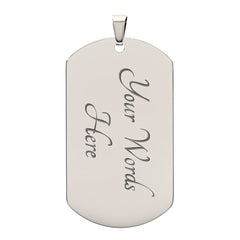 MILITARY MOM - Dog Tag