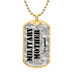 MILITARY MOM - Dog Tag
