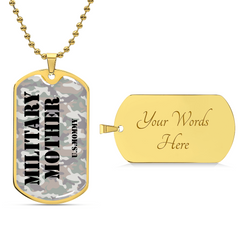 MILITARY MOM - Dog Tag