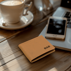 Custom Engraved Leather Wallet for Men