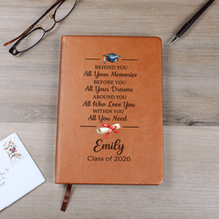 Behind You, Before You, Within You – Personalized Graduation Journal 🎓
