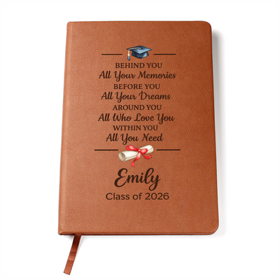 Behind You, Before You, Within You – Personalized Graduation Journal 🎓