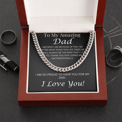 To My Amazing Dad – Cuban Link Chain Necklace