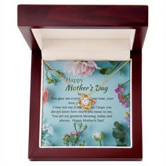 Mom you gave me everything - Love Knot Necklace