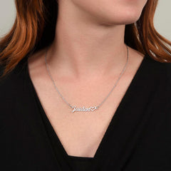 Custom Name Necklace with Message Card – Perfect for Mom 💖