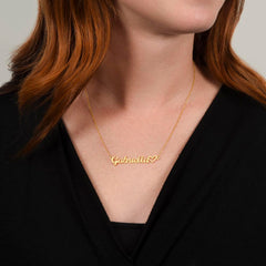 Custom Name Necklace with Message Card – Perfect for Mom 💖