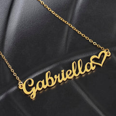 Custom Name Necklace with Message Card – Perfect for Mom 💖