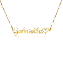 Custom Name Necklace with Message Card – Perfect for Mom 💖