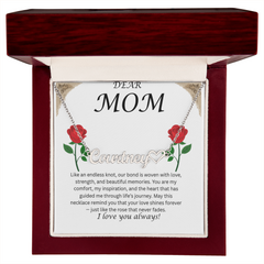 Custom Name Necklace with Message Card – Perfect for Mom 💖