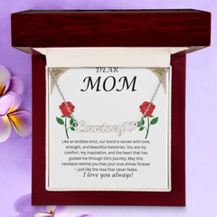 Custom Name Necklace with Message Card – Perfect for Mom 💖