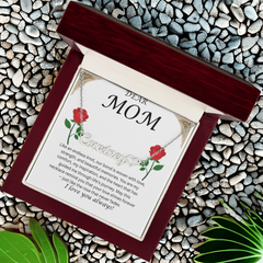 Custom Name Necklace with Message Card – Perfect for Mom 💖
