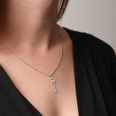 Personalized Vertical Name Necklace – Close to the Heart, Made for Them