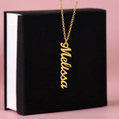 Personalized Vertical Name Necklace – Close to the Heart, Made for Them