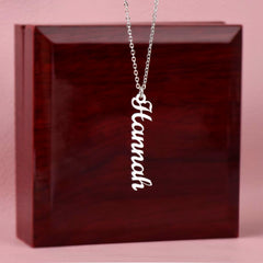 Personalized Vertical Name Necklace – Close to the Heart, Made for Them