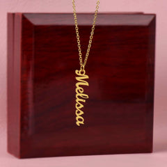 Personalized Vertical Name Necklace – Close to the Heart, Made for Them