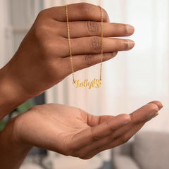 Paw Print Name Necklace – The Perfect Gift for Pet Lovers 🎁