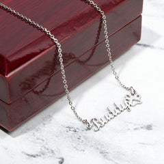 Paw Print Name Necklace – The Perfect Gift for Pet Lovers 🎁