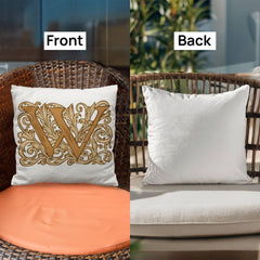 W is for Wine – Elegant Monogram Decorative Pillow