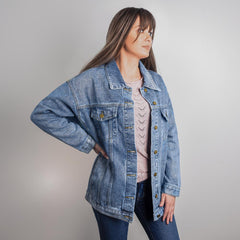 Women's Vintage Flag Denim Jacket