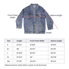 Women's Vintage Flag Denim Jacket