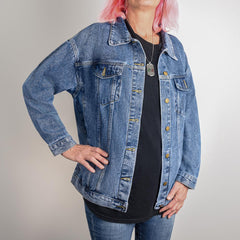 Women's USA Eagle Denim Jacket – Bold & Fearless