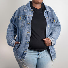 Women's Vintage Flag Denim Jacket