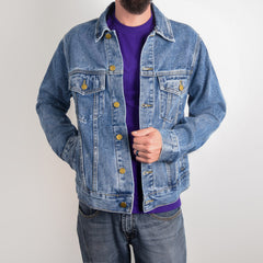 Watercolor Flag Denim Jacket