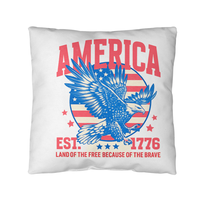 Proud American Eagle Patriotic indoor/outdoor Pillow