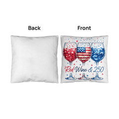 Red, Wine & 250: The Ultimate Patriotic Party Pillow 🍷✨