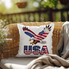 Proud to Be American Eagle USA Pillow
