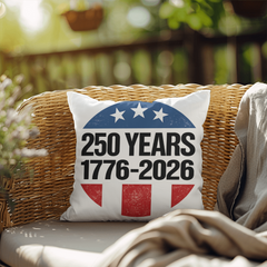 America 250 Years of Freedom Commemorative indoor/outdoor Pillow