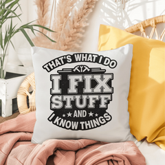 The Dad Who Always Knows What to Do indoor/outdoor pillow