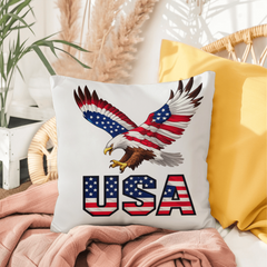 Proud to Be American Eagle USA Pillow