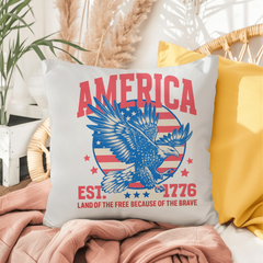 Proud American Eagle Patriotic indoor/outdoor Pillow