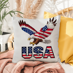 Proud to Be American Eagle USA Pillow