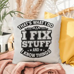 The Dad Who Always Knows What to Do indoor/outdoor pillow