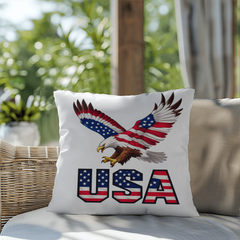 Proud to Be American Eagle USA Pillow