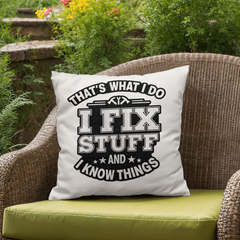 The Dad Who Always Knows What to Do indoor/outdoor pillow