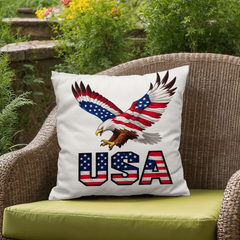 Proud to Be American Eagle USA Pillow