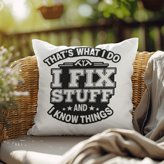 The Dad Who Always Knows What to Do indoor/outdoor pillow