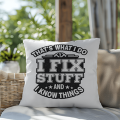 The Dad Who Always Knows What to Do indoor/outdoor pillow