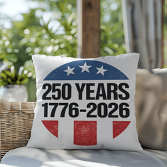 America 250 Years of Freedom Commemorative indoor/outdoor Pillow