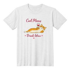 Wine Mom Tee – Cool Moms Club 🐱🍷