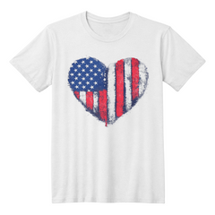 American Flag Heart Tee – Wear Your Freedom 🇺🇸❤️