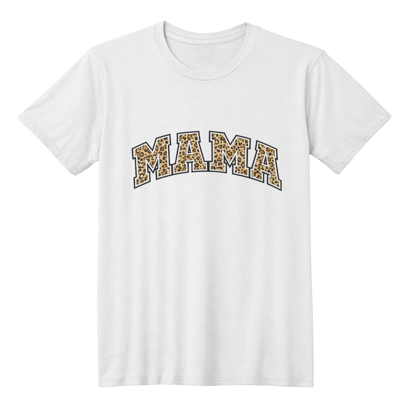 Leopard MAMA Tee – Bold, Stylish & Proud 💖