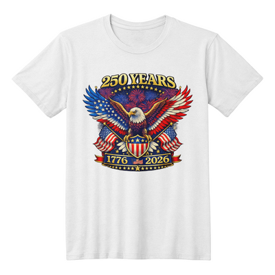250 Years of Freedom Celebration Tee – 1776–2026