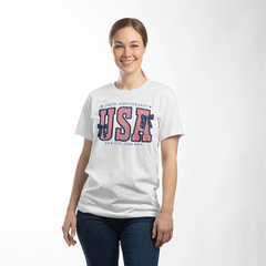 USA 250th Anniversary Patriotic Bow Tee