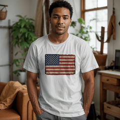 Vintage American Flag Tee – Timeless Patriot Style